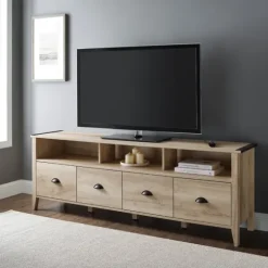 Oak Wood Tv Console-Kirkland's Home Store