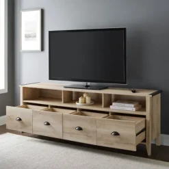 Oak Wood Tv Console-Kirkland's Home Store