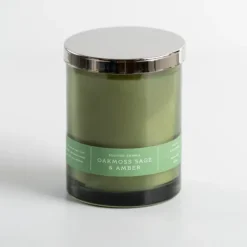 Oakmoss Sage & Amber Single Wick Jar Candle-Kirkland's Home New