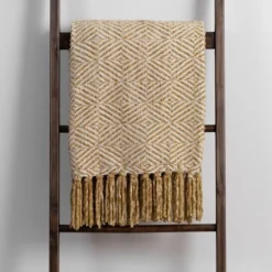 Oat Diamond Chenille Throw-Kirkland's Home Discount