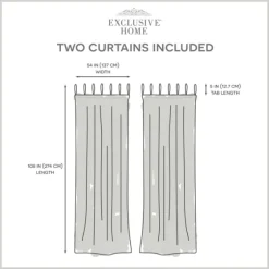 Oatmeal Braided 2-Pc. Curtain Panel Set, 108 In.-Kirkland's Home Cheap