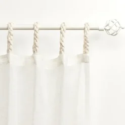 Oatmeal Braided 2-Pc. Curtain Panel Set, 96 In.-Kirkland's Home Hot
