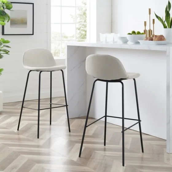 Oatmeal Slope Back 2-Pc. Barstool Set-Kirkland's Home Store