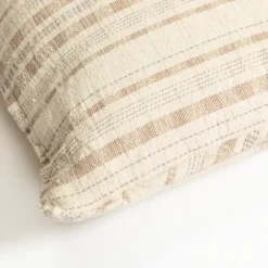 Oatmeal Striped Woven Pillow-Kirkland's Home Store