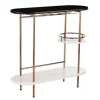 Oblong Gold Metal Frame Bar Cart-Kirkland's Home Best Sale