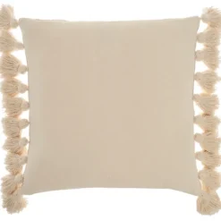 Ocean And Ivory Striped Tassel Pillow-Kirkland's Home Sale