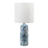 Ocean Blues Mottled Pillar Table Lamp-Kirkland's Home Store