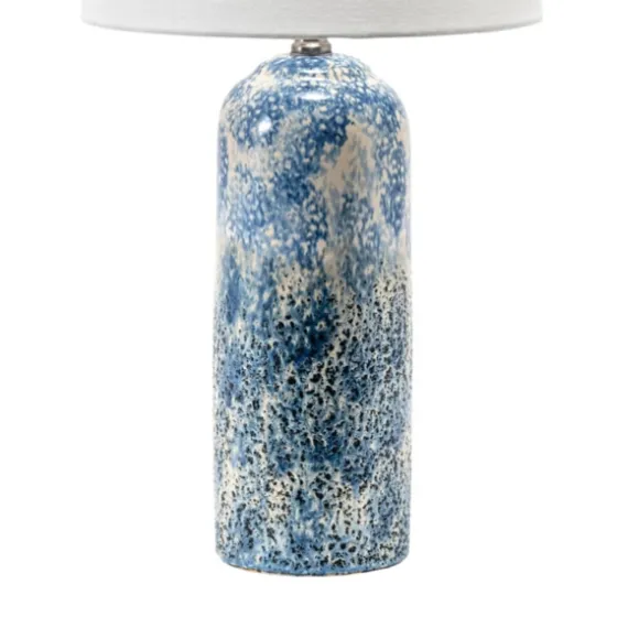 Ocean Blues Mottled Pillar Table Lamp-Kirkland's Home Store