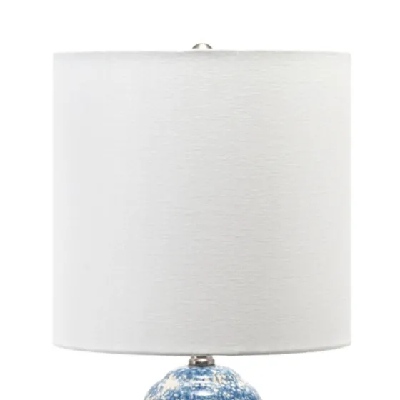 Ocean Blues Mottled Pillar Table Lamp-Kirkland's Home Store