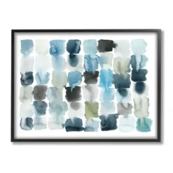 Ocean Inspired Abstract Tiles Framed Art Print-Kirkland's Home Clearance