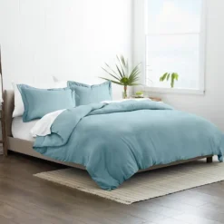 Ocean Solid 3-Pc. Twin Duvet Cover Set-Kirkland's Home Best