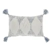 Ocean Stripe Diamond Tassels Cotton Lumbar Pillow-Kirkland's Home Cheap