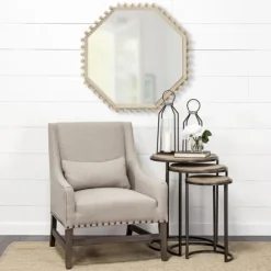 Octagon Beaded Edge Framed Wall Mirror-Kirkland's Home New