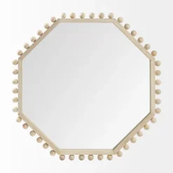 Octagon Beaded Edge Framed Wall Mirror-Kirkland's Home New