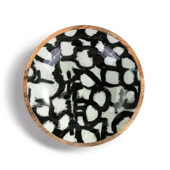 Off White And Black Hanging Bowl Wall Plaque-Kirkland's Home Outlet