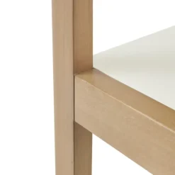 Off White Wood Shelves With Natural Frame Bookcase-Kirkland's Home Discount
