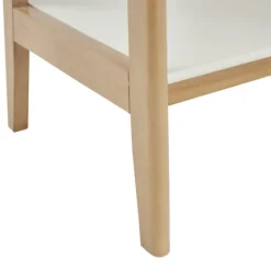 Off White Wood Shelves With Natural Frame Bookcase-Kirkland's Home Discount