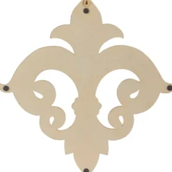 Off-White Distressed Fleur De Lis Wall Decoration-Kirkland's Home Store