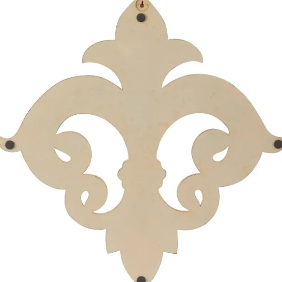 Off-White Distressed Fleur De Lis Wall Decoration-Kirkland's Home Store