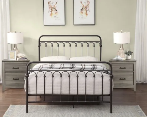 Oil Rubbed Bronze Metal Platform Full Bed-Kirkland's Home Sale