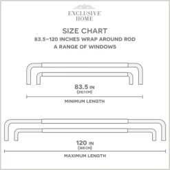 Oiled Bronze Fetter Double Curtain Rod, 120 In.-Kirkland's Home Clearance