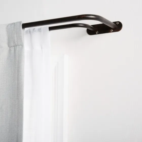 Oiled Bronze Fetter Double Curtain Rod, 72 In.-Kirkland's Home Hot