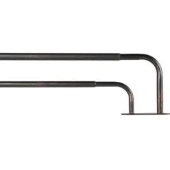 Oiled Bronze Fetter Double Curtain Rod, 72 In.-Kirkland's Home Hot