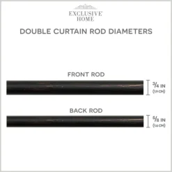 Oiled Bronze Fetter Double Curtain Rod, 72 In.-Kirkland's Home Hot