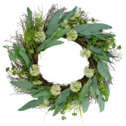 Olive Branch And Flower Buds Spiral Wreath-Kirkland's Home Sale