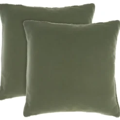 Olive Cable Knit Throw Pillows, Set Of 2-Kirkland's Home Fashion