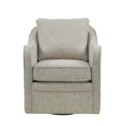Olivia Oatmeal Swivel Accent Chair-Kirkland's Home Outlet