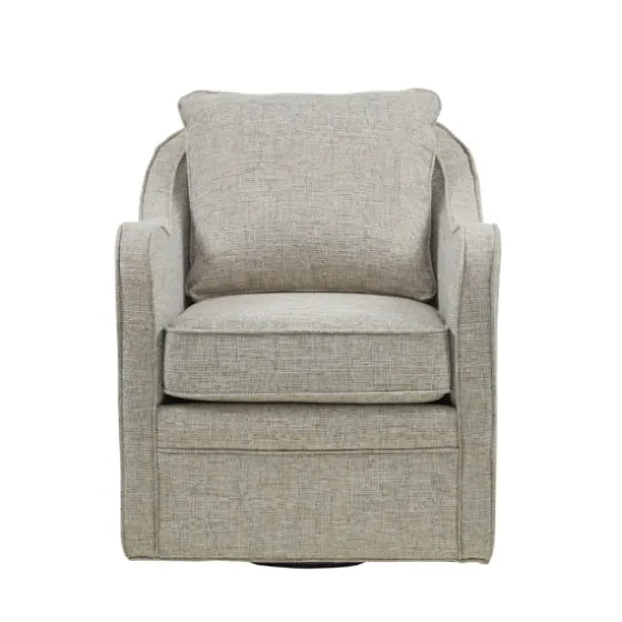 Olivia Oatmeal Swivel Accent Chair-Kirkland's Home Outlet