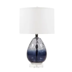 Ombre Blue Glass Teardrop Table Lamp-Kirkland's Home Outlet