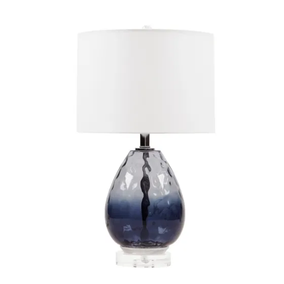 Ombre Blue Glass Teardrop Table Lamp-Kirkland's Home Outlet
