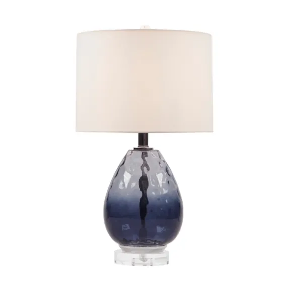 Ombre Blue Glass Teardrop Table Lamp-Kirkland's Home Outlet