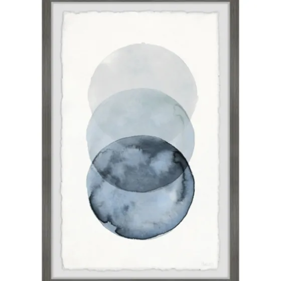 Ombre Overlapping Circles Giclee Framed Art Print-Kirkland's Home Outlet