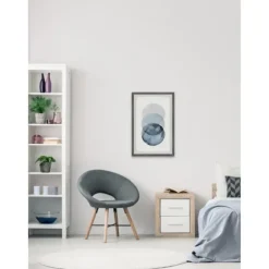 Ombre Overlapping Circles Giclee Framed Art Print-Kirkland's Home Outlet