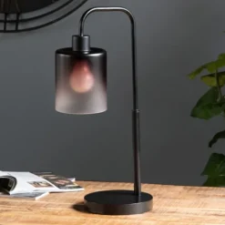 Ombre Smoke Glass Task Lamp-Kirkland's Home Best Sale