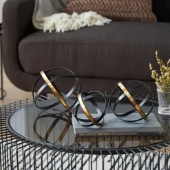 Onyx And Gold 3-Pc. Orb Sculpture Set-Kirkland's Home Best Sale