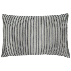 Onyx Corded Line Stripe Lumbar Throw Pillow-Kirkland's Home Cheap