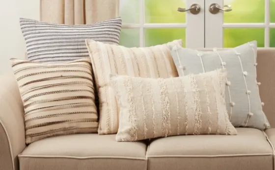 Onyx Corded Line Stripe Lumbar Throw Pillow-Kirkland's Home Cheap