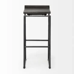 Onyx Modern Metal Curve Seat Bar Stool-Kirkland's Home Best Sale