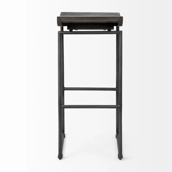 Onyx Modern Metal Curve Seat Bar Stool-Kirkland's Home Best Sale