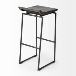 Onyx Modern Metal Curve Seat Bar Stool-Kirkland's Home Best Sale