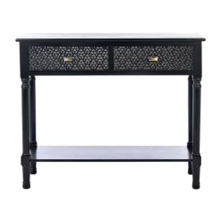 Onyx Raised Texture Diamond Console Table-Kirkland's Home Discount