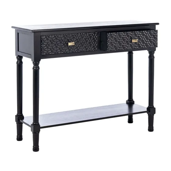 Onyx Raised Texture Diamond Console Table-Kirkland's Home Discount