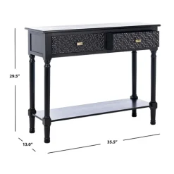 Onyx Raised Texture Diamond Console Table-Kirkland's Home Discount