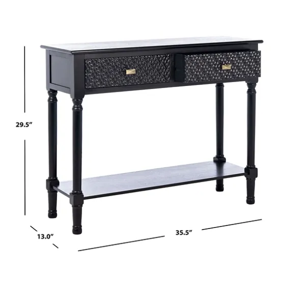 Onyx Raised Texture Diamond Console Table-Kirkland's Home Discount