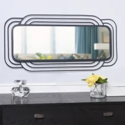 Onyx Ringed Oblong Frame Wall Mirror-Kirkland's Home Flash Sale
