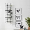 Onyx Squared Iron Grid Wall Shelves-Kirkland's Home New